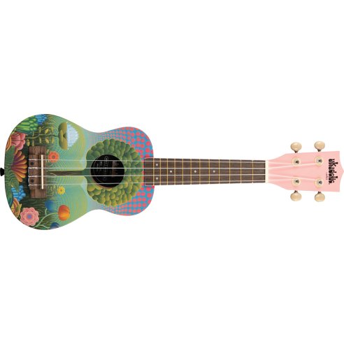 Kala UK-UKETOPIA - \'\'Graphic Top\'\' - ukulele soprano Uketopia - c/borsa