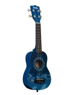 Kala UK-DEEPBLUE - \'\'Graphic Top\'\' - ukulele soprano Deep Blue - c/borsa