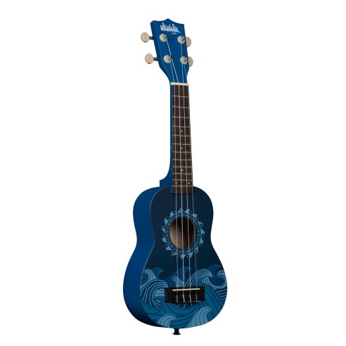 Kala UK-DEEPBLUE - \'\'Graphic Top\'\' - ukulele soprano Deep Blue - c/borsa