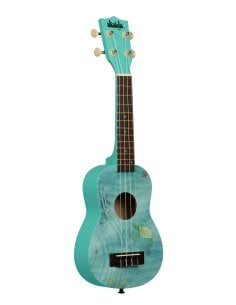 Kala UK-SEASCAPE - \'\'Graphic Top\'\' - ukulele soprano Seascape - c/borsa