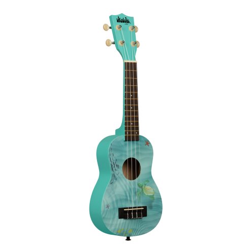 Kala UK-SEASCAPE - \'\'Graphic Top\'\' - ukulele soprano Seascape - c/borsa