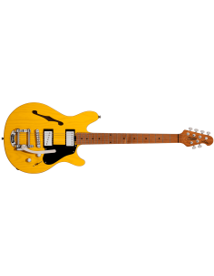STERLING BY MUSIC MAN VALENTINE CHAMBERED BIGSBY BUTTERSCOTCH