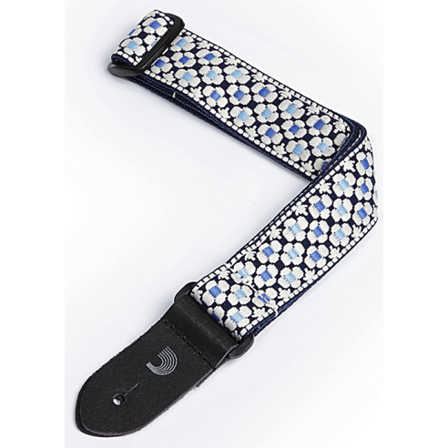 D'ADDARIO STRAP UKULELE BLUE FLOWERS