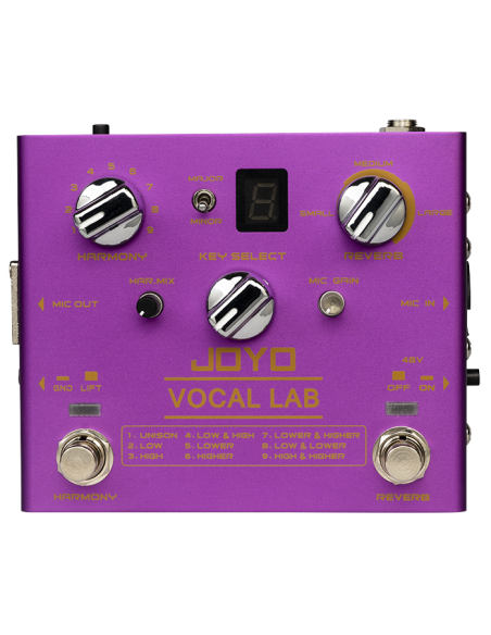 JOYO R-16 VOCAL LAB PEDAL EFFECT JOYO R-16 VOCAL LAB PEDAL EFFECT
