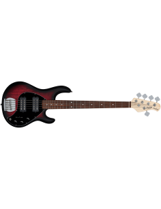 STERLING BY MUSIC MAN RAY5 HH RUBY RED BURST SATIN