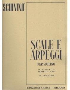 SCHININA' SCALE E ARPEGGI PER VIOLINO FASCICOLO 2