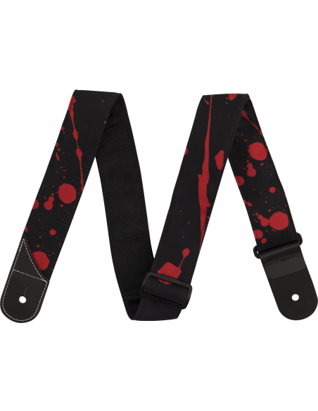 JACKSON STRAP BLACK RED SPLATTER JACKSON STRAP BLACK RED SPLATTER