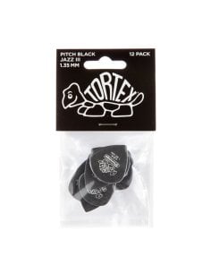 Dunlop 482P Pitch Black Jazz III 1.35