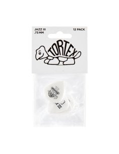 Dunlop 478P.073 TORTEX WHITE JAZZ III, .73MM