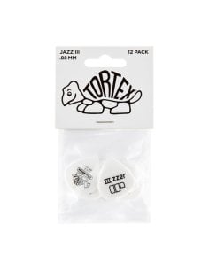 Dunlop 478P.088 TORTEX WHITE JAZZ III, .88MM