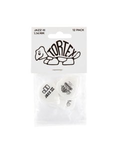 Dunlop 478P1.14 TORTEX WHITE JAZZ III, 1.14MM