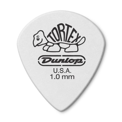 Dunlop 478R1.00 TORTEX WHITE JAZZ III, 10MM