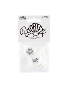 Dunlop 478P1.35 TORTEX WHITE JAZZ III, 135MM