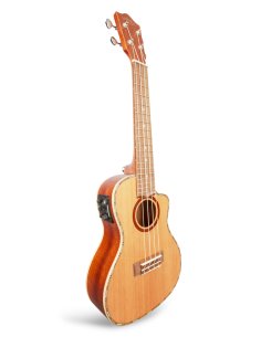 LANIKAI IT CDST-CEC UKULELE CONCERTO CON TOP IN CEDRO E PREAMP
