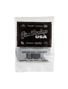Dunlop 485R-05MD Celluloid Teardrop, Shell Medium Refill Bag/72