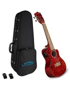LANIKAI IT QM-RDCEC - UKULELE CONCERTO QUILTED MAPLE 2