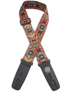 LOCK IT STRAP ART DECO VINTAGE RED 2"