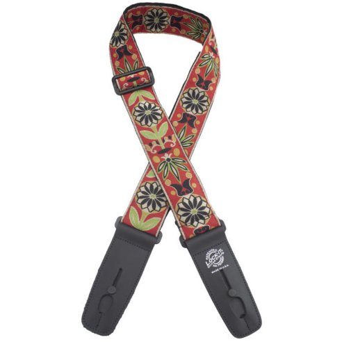 LOCK IT STRAP ART DECO VINTAGE RED 2"