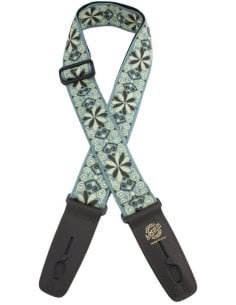 LOCK IT STRAP DESIGNER GREEN FLOWERS 2"