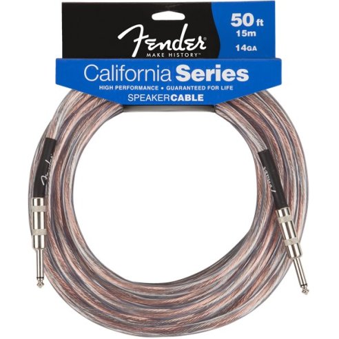 FENDER SPEAKER CABLE CALIFORNIA SERIES  15 MT JACK/JACK 14GA 2X2.5MM 4010