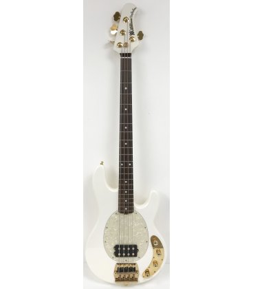MUSIC MAN STINGRAY 4 CLASSIC WHITE GILDED PDN LIMITED EDITION