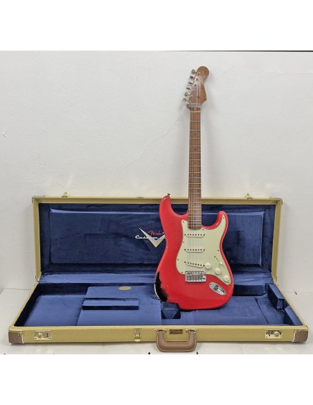 FENDER 1959 STRAT RELIC HOT ROD RED OVER 3TS ROASTED CUSTOM ORDER MN