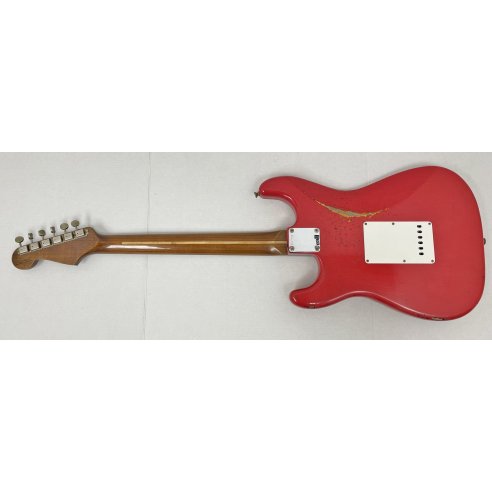 FENDER 1959 STRAT RELIC HOT ROD RED OVER 3TS...