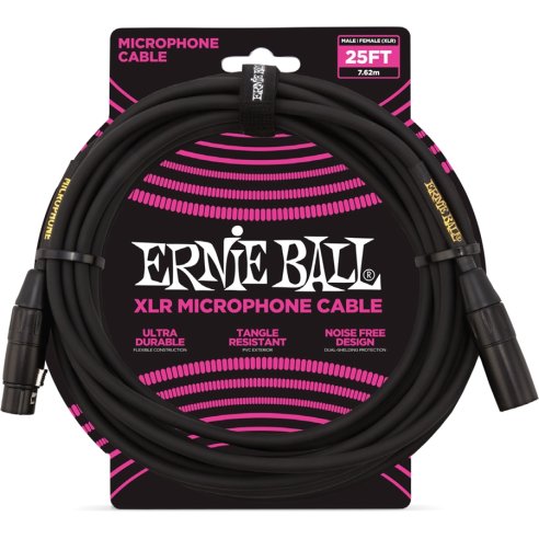 Ernie Ball 6073 Cavo Microfono Black/Gold 7,6 m