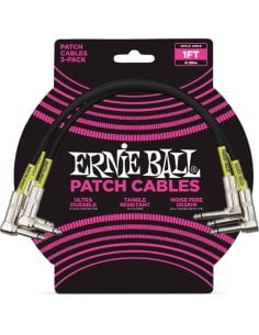 Ernie Ball 6075 Cavo Patch Black 30 cm 3 pz