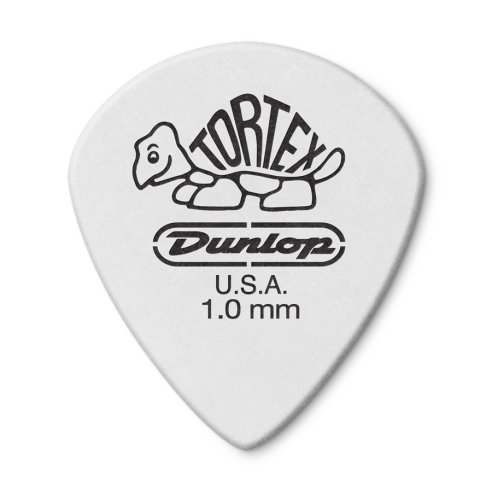 Dunlop 478R1.00 TORTEX WHITE JAZZ III, 10MM