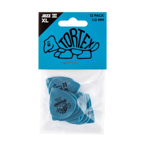 Dunlop 498P1.00 TORTEX JAZZ III XL, 1.0MM