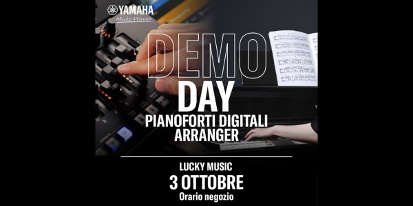 DEMO DAY YAMAHA 3 OTTOBRE 2025 - ARRANGER E PIANOFORTI DIGITALI